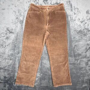 Nordstrom Women's Size 6 Wide Leg Corduroy Pants Brown Cotton Blend